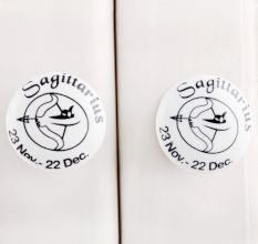 Sagittarius Flat Ceramic Knob